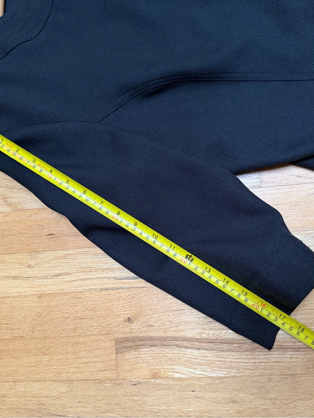 Alfred Dunner Black Cropped Collarless Button Jacket - Picture 6 of 7